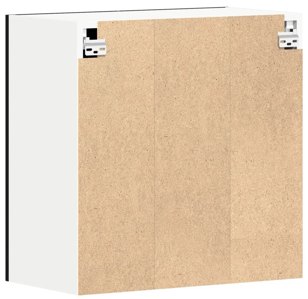 vidaXL Fekete Tölgy Fali Szekrény 60 x 31 x 60 cm Műanyagból
