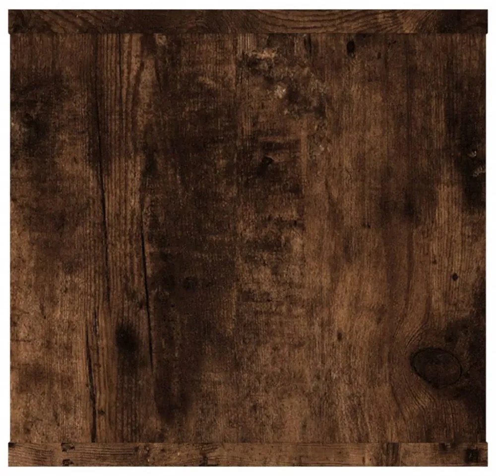 füstös tölgy színű szerelt fa fali polc 102x30x29 cm