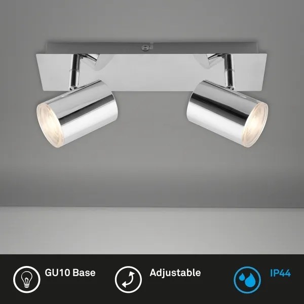 Briloner 2731-028 - Fürdőszobai spotlámpa BANYO 2xGU10/5W/230V fényes króm