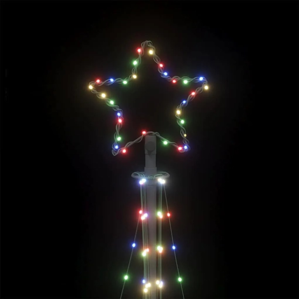 színes LED karácsonyfa 447 LED 249 cm