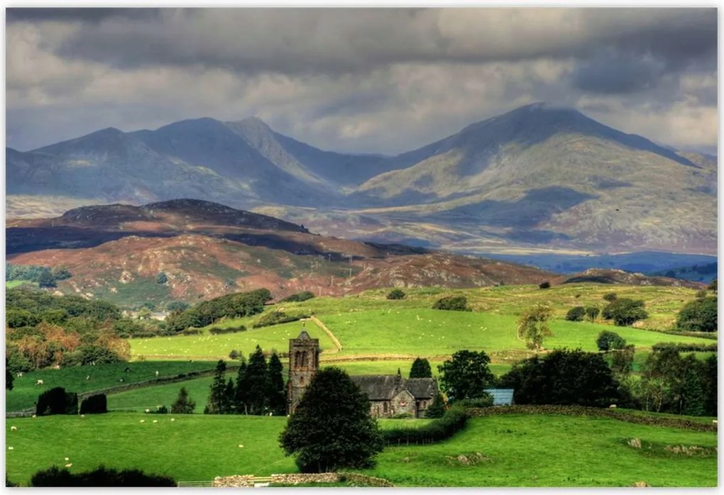 Poszterek 185x125 Hegyi tájkép