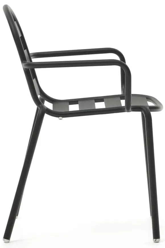 Sötétszürke fém kerti szék Joncols – Kave Home