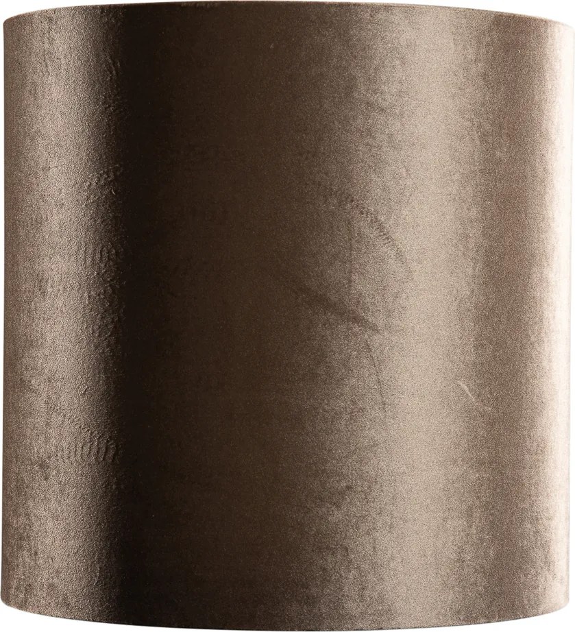 Bársony lámpabúra barna, arany belsejével 40/40/40