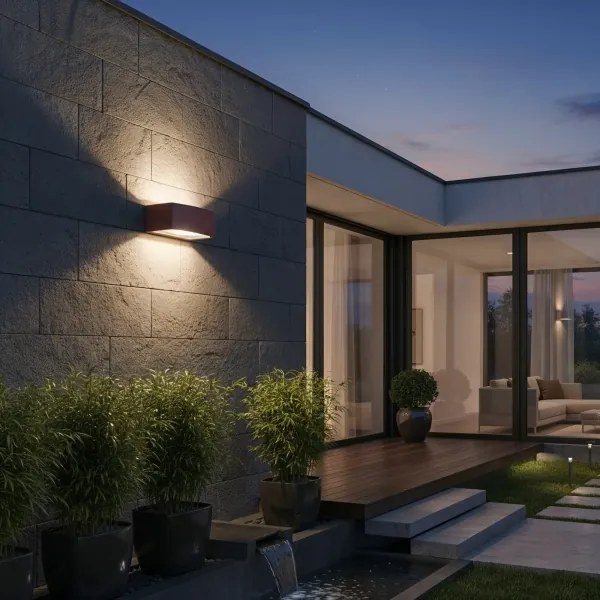 Ideal Lux - Kültéri fali lámpa ANDROMEDA 1xE27/60W/230V IP55 barna