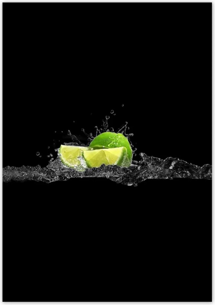 Poszterek 70x100 Lime fekete