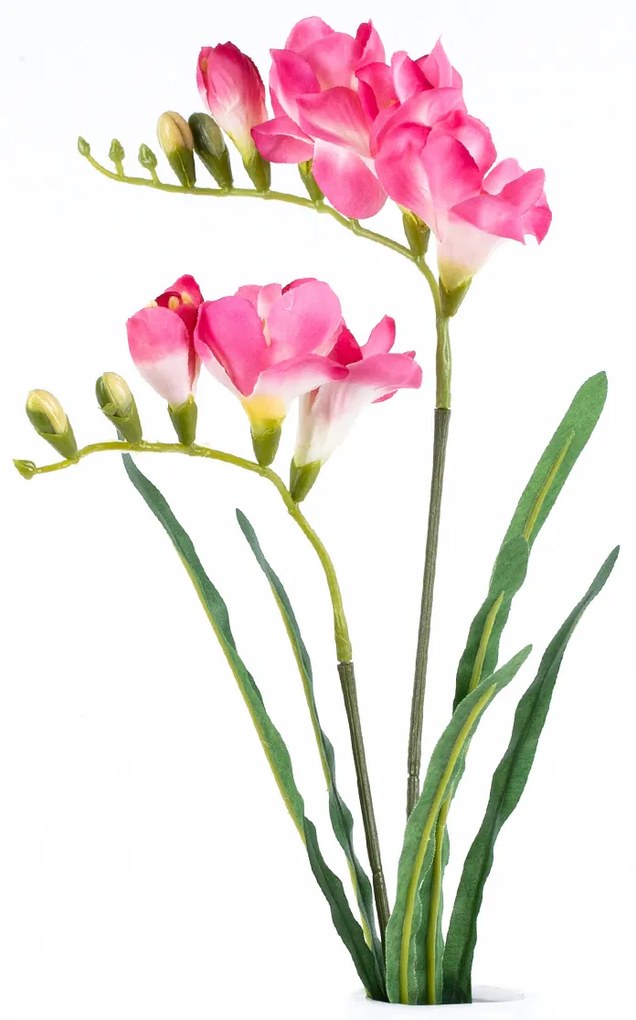 Művirág Frézie rózsaszín, 57 cm