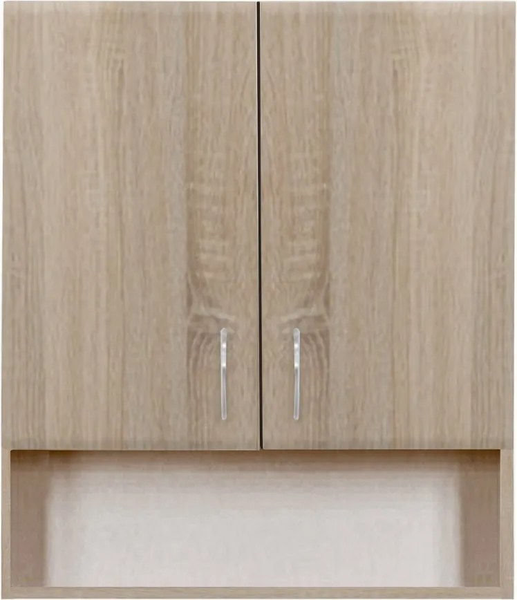 Bianca Plus 60-as Faliszekrény 2 ajtóval, nyitott alsó résszel, sonoma tölgy színben