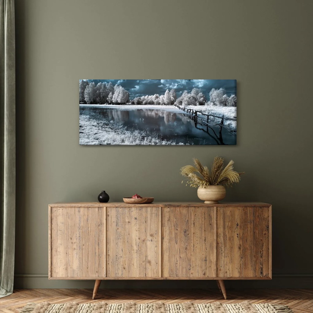Kép - Fagyott táj (120x50 cm)