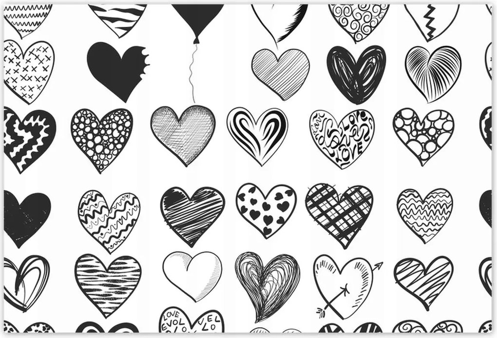 Poszterek 200x135 Szívecskék Szív