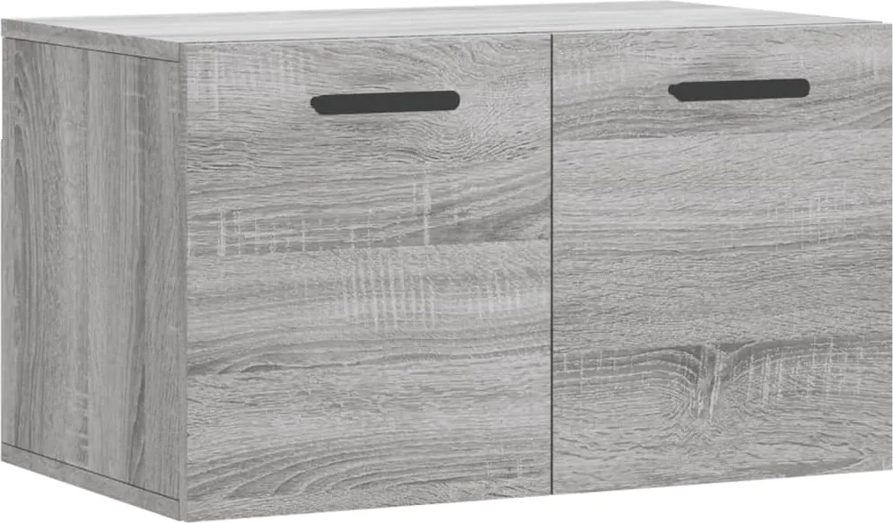 vidaXL szürke sonoma színű szerelt fa faliszekrény 60 x 36,5 x 35 cm