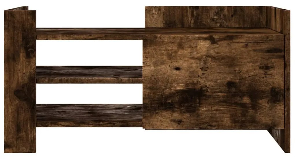 füstös tölgy színű szerelt fa TV-szekrény 80 x 35 x 40 cm