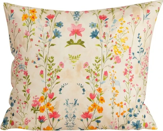 Mikroszálas párnahuzat MILLEFLEUR 45x45 cm, színes kivitel
