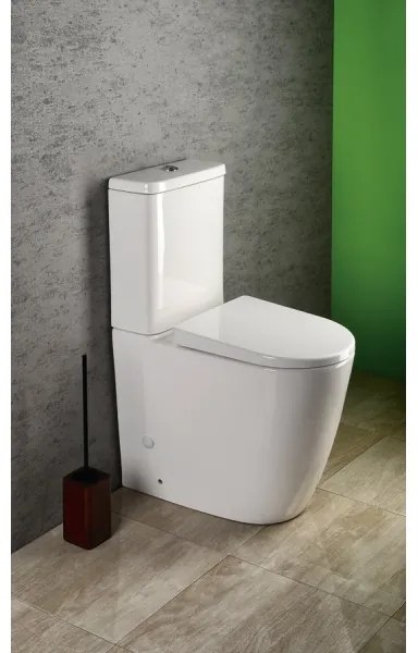 Sapho - kombinált WC TURKU alsó/hátsó lefolyás kerámia/fehér