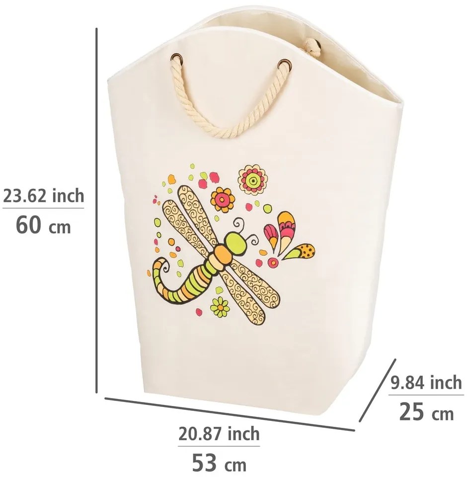 Textil szennyeskosár 58 l Rollin'Art Libelle – Wenko