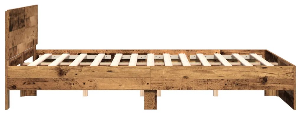 Ágykeret Fejtámlával - Régi Fa - 180 x 200 cm - Mérnöki Fa