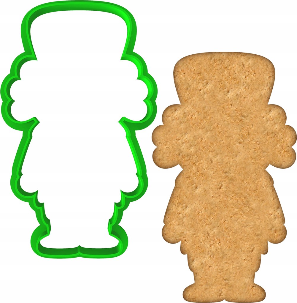 Karácsonyi Forma Karácsonyra Diótörő körvonal 10cm