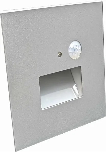 LED lépcsővilágító lámpa mozgásérzékelővel LED/1,5W/230V 3000/4000/6000K szürke