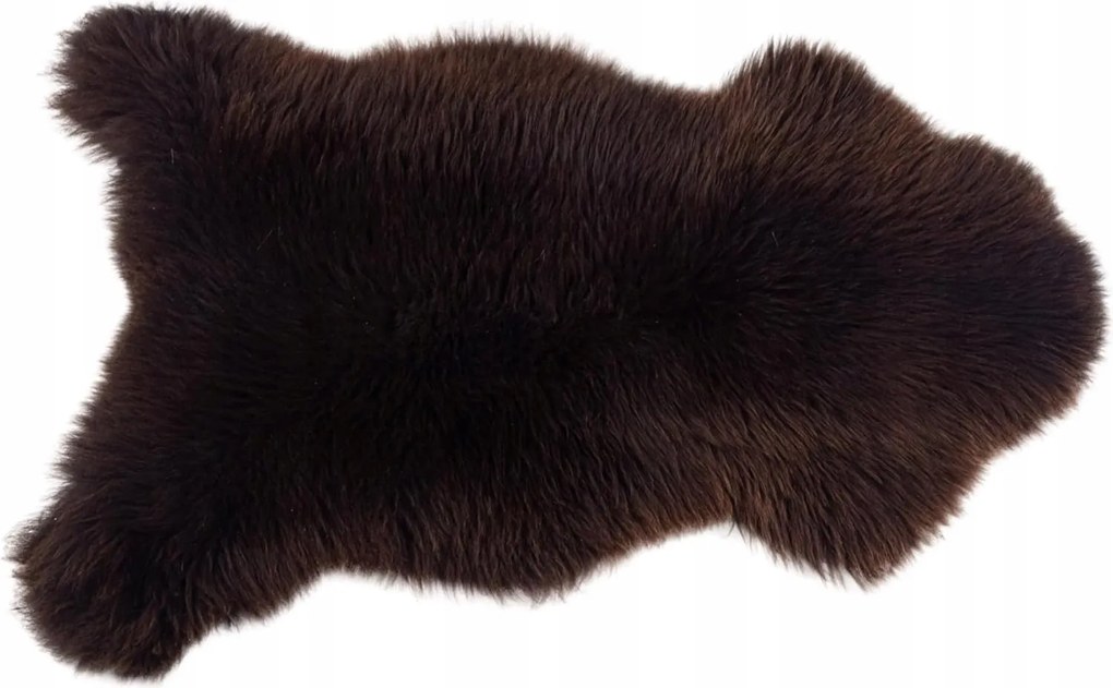 Báránybőr szőnyeg báránybőrből, természetes báránybőr, takaró XL Barna