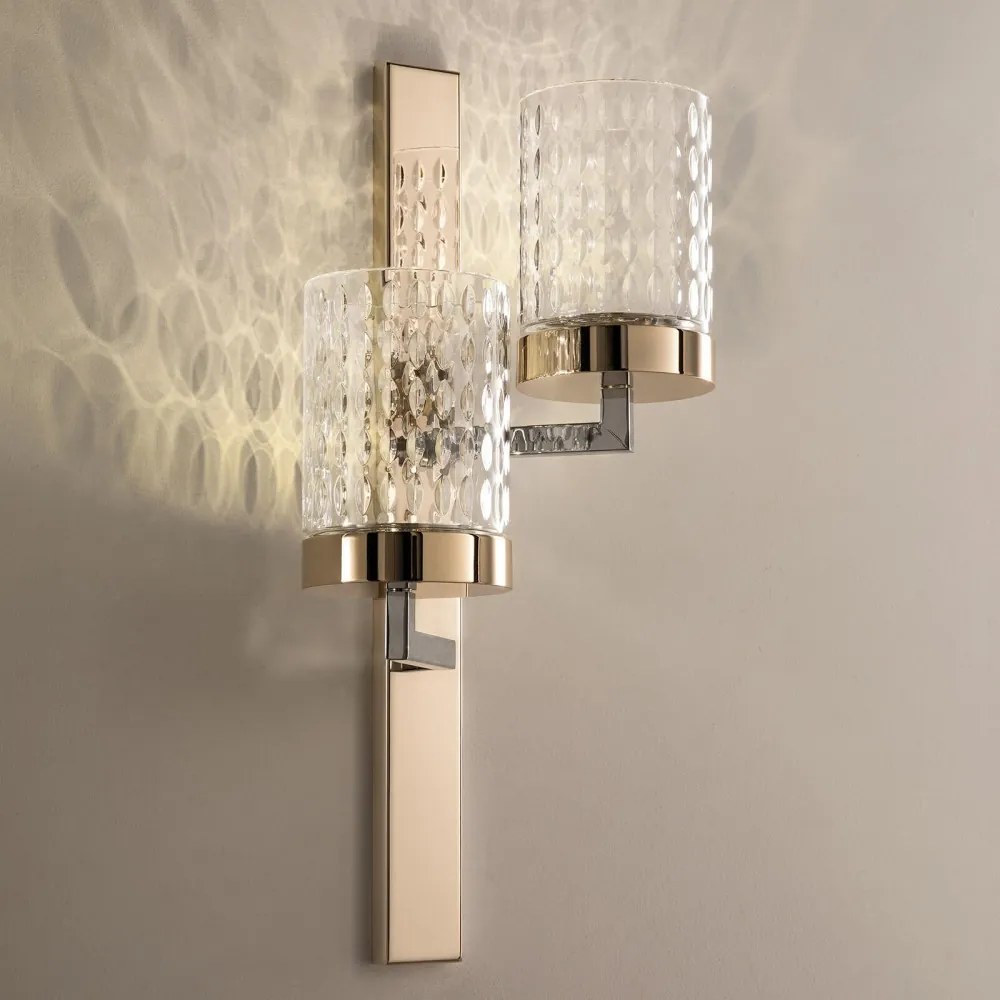 ITALAMP 725-AP2 QUARZO Kristály Fali Lámpa LED IP20