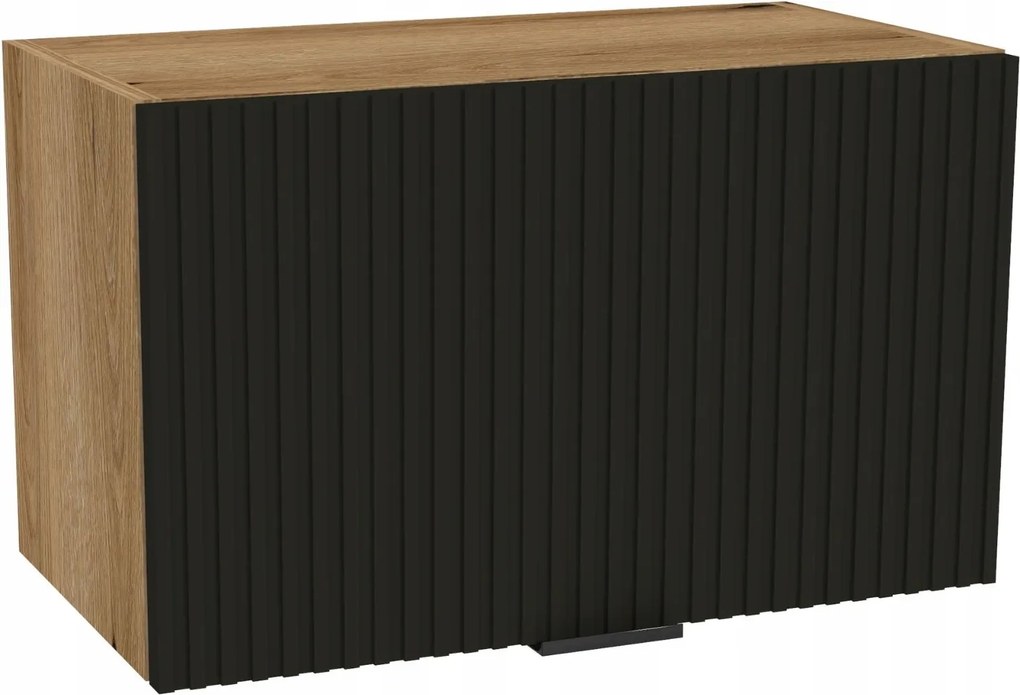 Konyhaszekrény felső páraelszívó 60/36 Vigo tölgy Evoke front Ryfla fekete matt