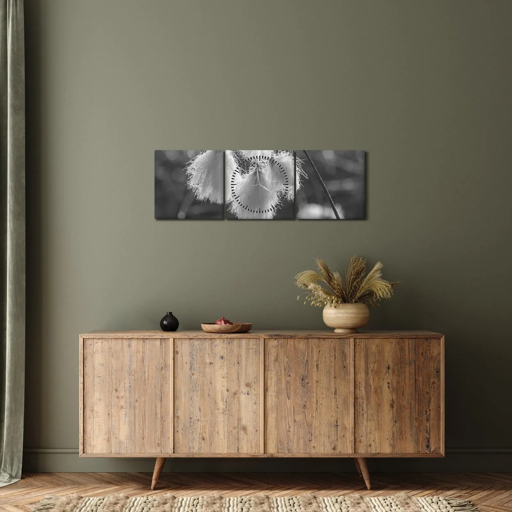 Kép - Cottongrass (órával) (90x30 cm)