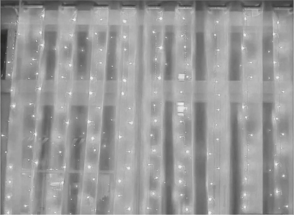 Jégcsap Függöny 100 Led Aljzat IP44 Fehér