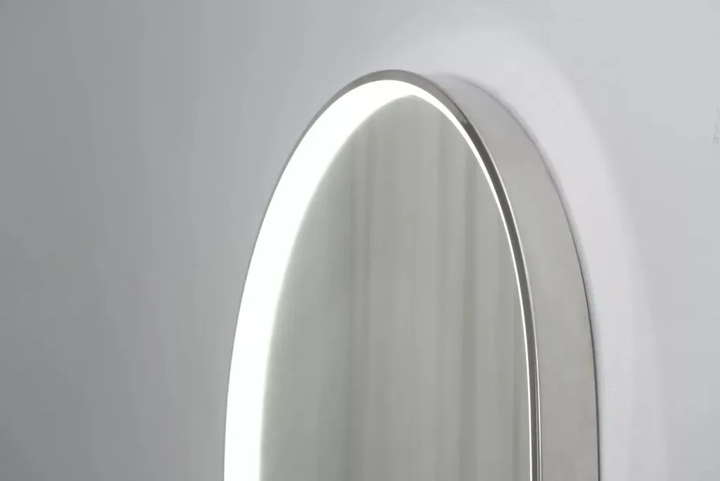 AREZZO design FRAME OVAL LED tükör, króm
