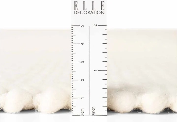 Krémszínű kézi szövésű gyapjú kerek szőnyeg ø 160 cm Lyon Beans – Elle Decoration