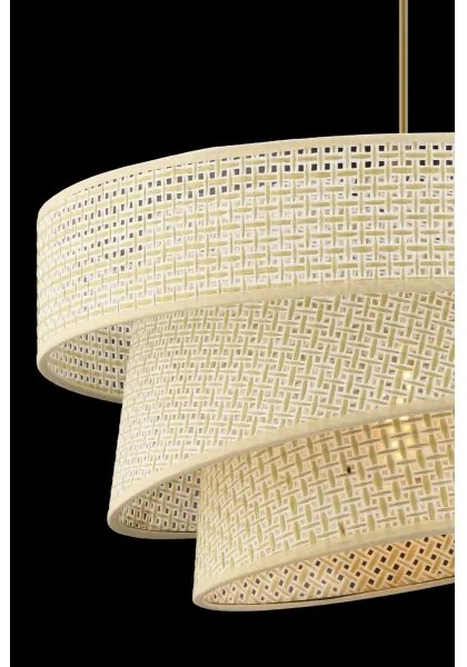 Zsinóros függőlámpa COUPER 1xE27/60W/230V krémszínű