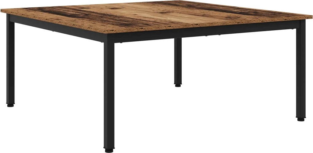 vidaXL Dohányzóasztal Öreg fa 100 x 100 x 45 cm Faanyag