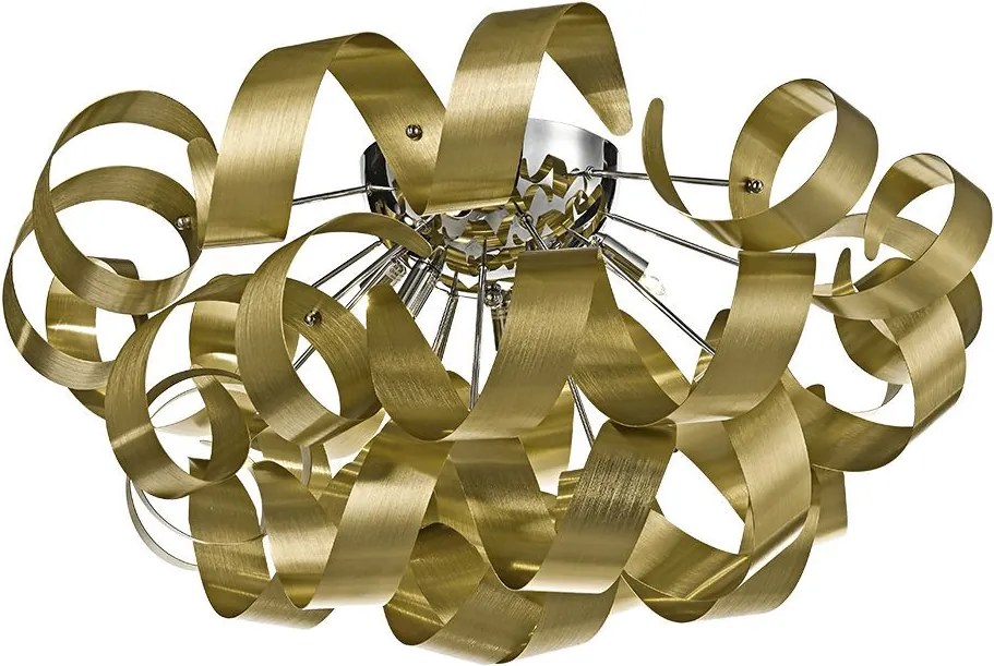 PREZENT 64362 RIBBON IV. Glamour Mennyezeti Lámpa Króm, Arany G9 IP20