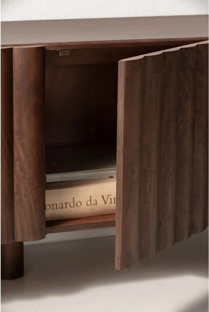 Barna mangófa TV-állvány 160x55x40 cm Tamira – MOME