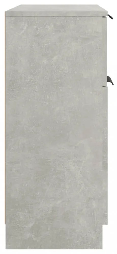 betonszürke szerelt fa tálalóasztal 60 x 30 x 70 cm
