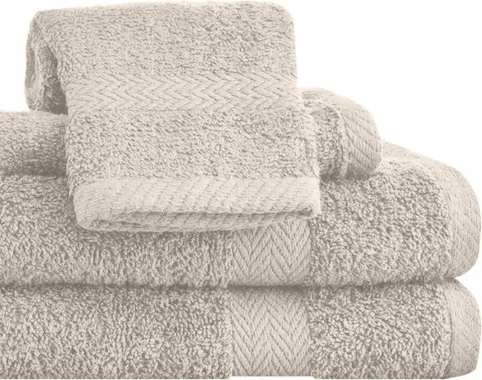 4 x Törölköző Szett 2 x 70x140 2 x 50x100 Pamut Törölköző Különböző Színekben