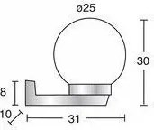 NOVOLUX 011D-G05X1A-01 ALIA Modern Kültéri Fali Lámpa Fehér E27 IP43