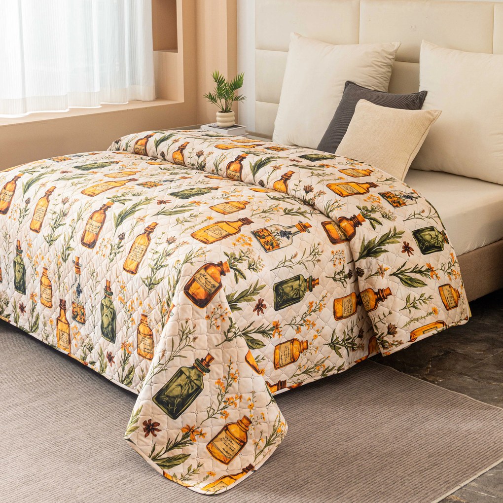 Ágytakaró APOTHECARY, krémszínű Méret: 220 x 240 cm