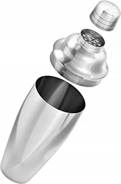 Shaker nemesacél ezüst 750 ml Cobbler típus