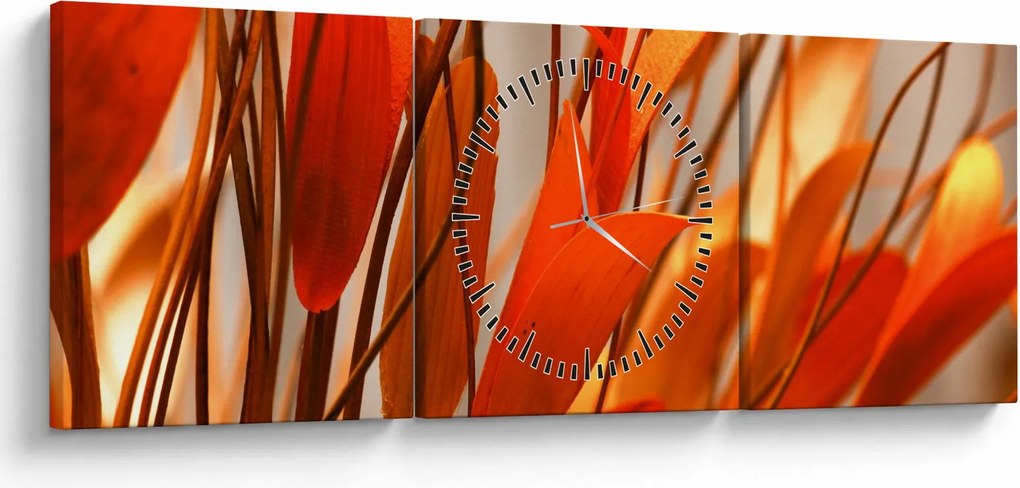 A szirmok képe (órával) (90x30 cm)