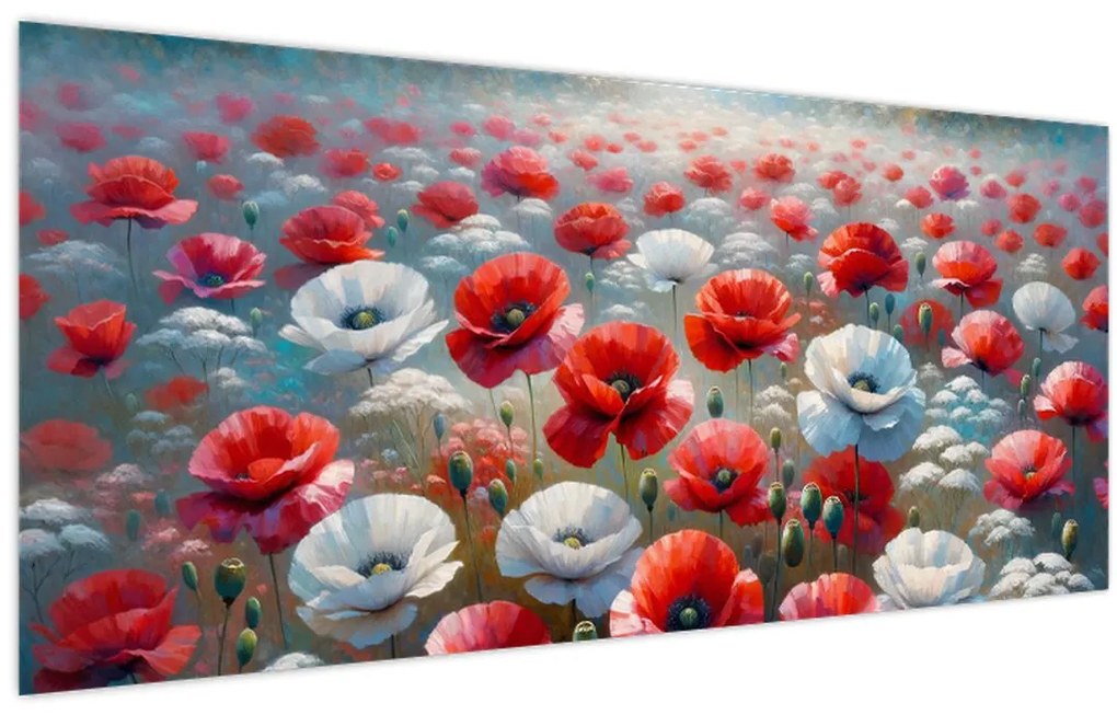 Kép - Pipacsmező (120x50 cm)