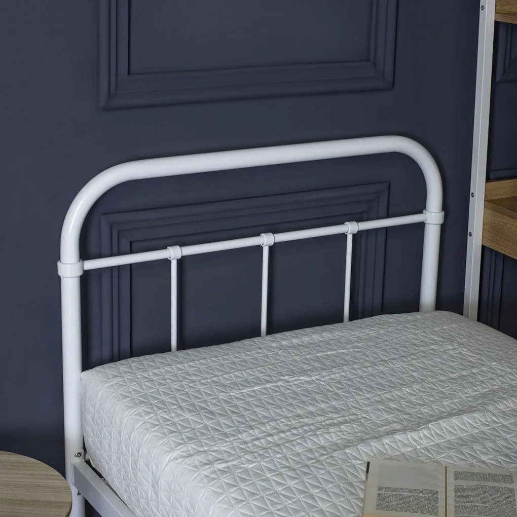 Łóżko 90x200 cm PABLO Białe