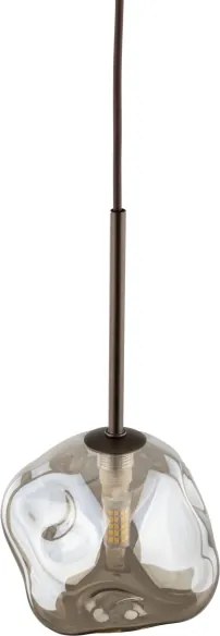 Brilagi - Kábeles függeszték VULCANO 1xG9/8W/230V átm. 15 cm bronz/füstös bézs