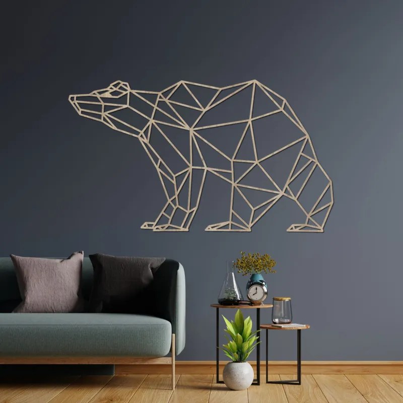 Geometrikus medve fa falfestmény | BRUKO