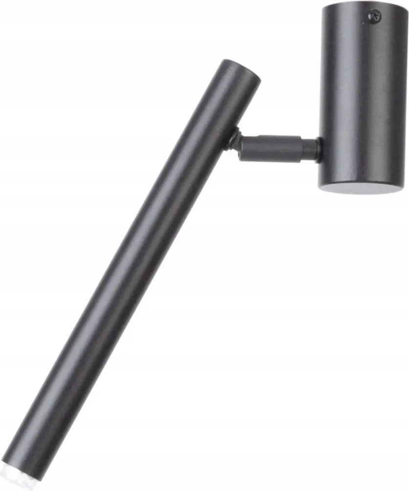 Mennyezeti spotlámpa állítható fekete cső 30 cm Sigma hálószobába