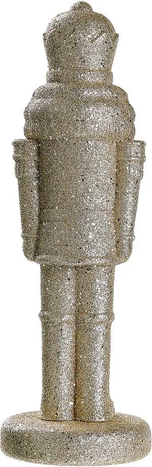 X-MAS diótörő 30 cm , arany csillámos