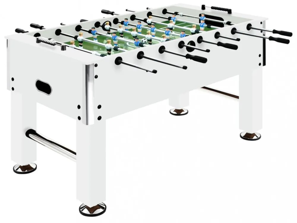 fehér acél csocsóasztal 60 kg 140 x 74,5 x 87,5 cm