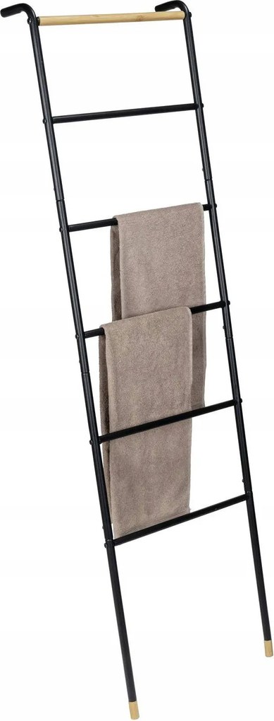 Törölközőtartó Fürdőszobai Létra 156 x 43 cm Loft Wenko fekete