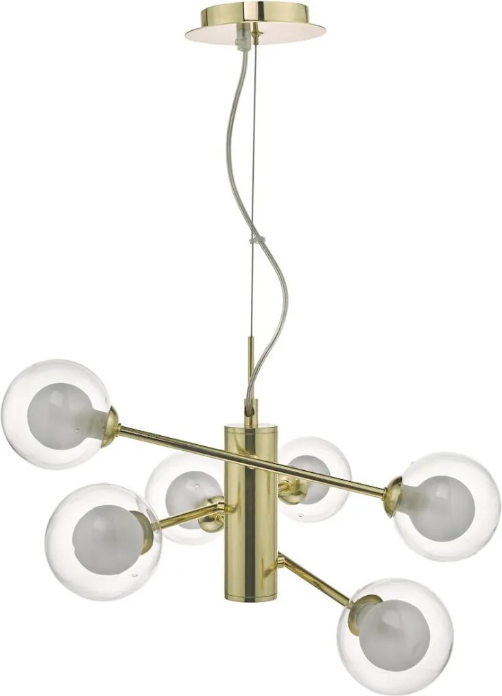 DAR LIGHTING KUM0635 KUMARA Modern Függesztett Lámpa Átlátszó, Arany G9 IP20