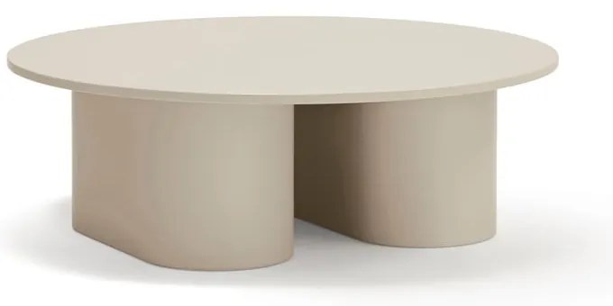 Krémszínű dohányzóasztal 110x111 cm Totem – Teulat