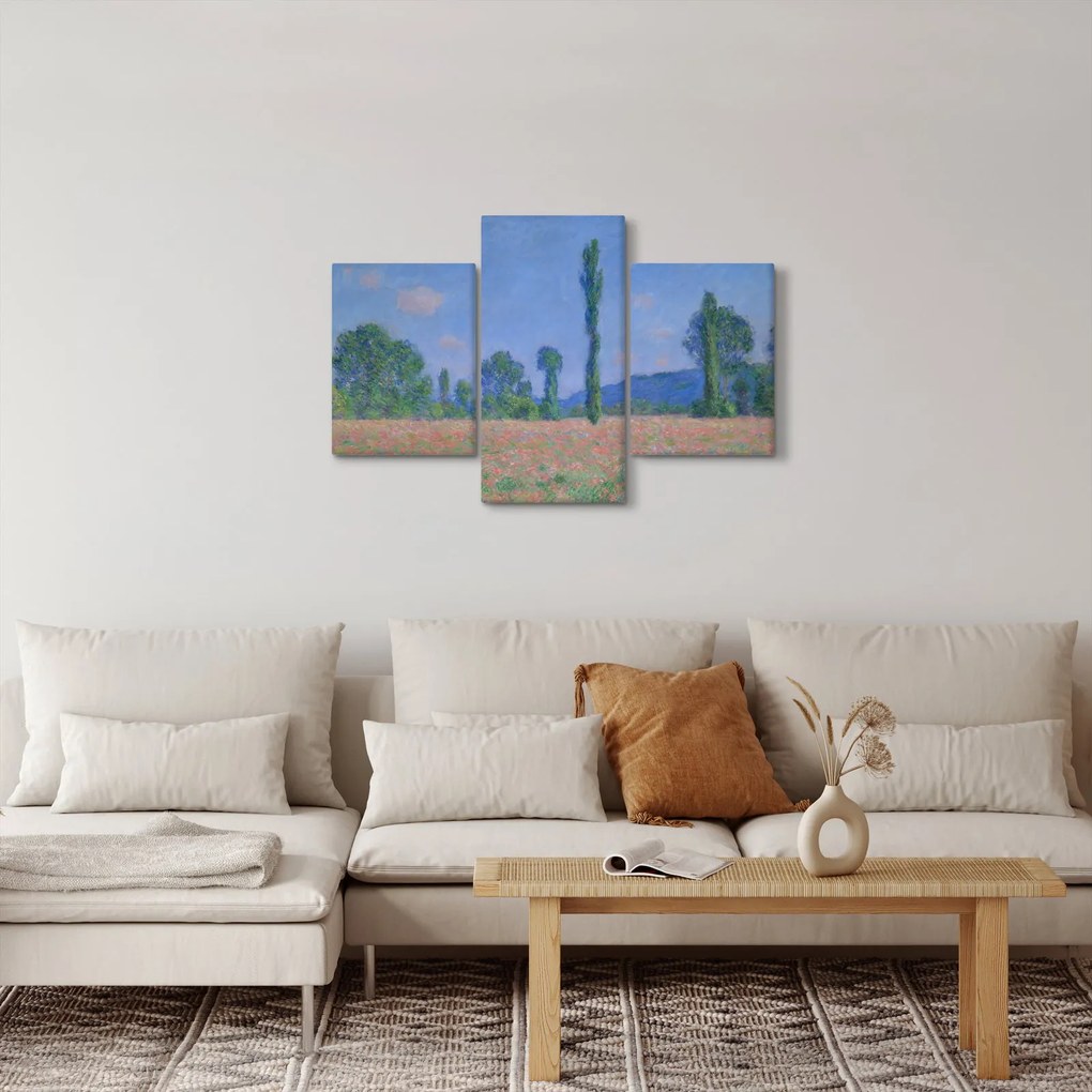 Kép - Claude Monet, Poppy Field (Giverny), reprodukciók (90x60 cm)