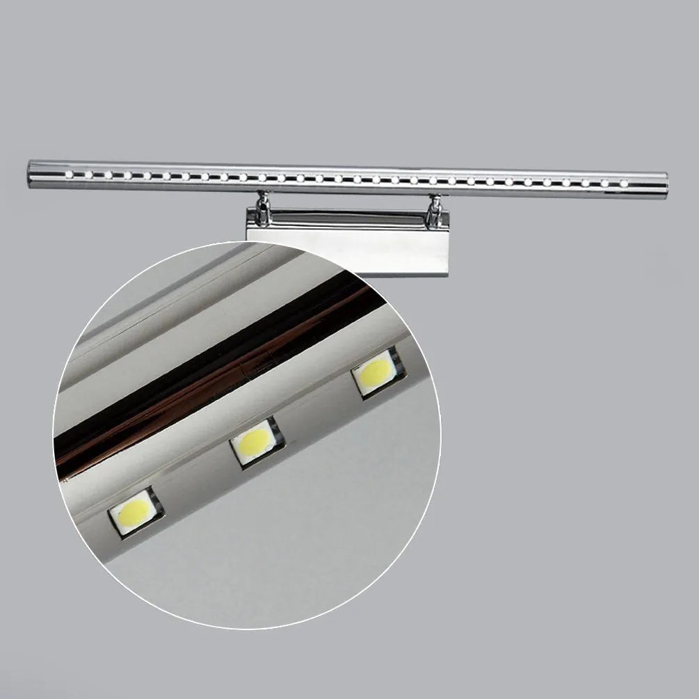 Toolight Szerszámlámpa, LED fürdőszobai lámpa tükör felett 9W 70CM APP363-1W, króm, OSW-08429